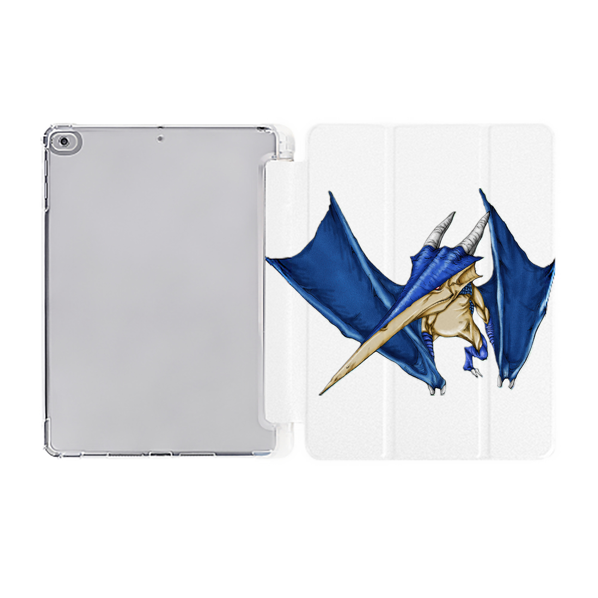 （画像用） 遊☆戯☆王 Yu-Gi-Oh! IPad ケース ペン収納付き 三つ折りスタンド PUレザー×シリコン 対応機種9.5/10.5/10.9インチ
